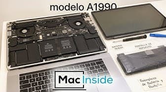 Battery and original screen replacement MacBook Pro model (A1990)